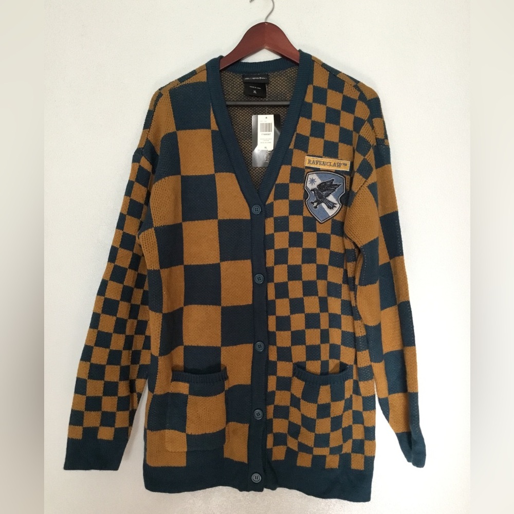 NWT Harry Potter Check Boxlunch Exclusive Cardigan Sweater Ravenclaw
